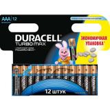 Duracell AAA bat Alkaline 12 Turbo Max 81470124 -  1