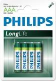 Philips AAA bat Carbon-Zinc 4 LongLife (R03L4B/97) -  1