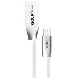 Golf GC-29M Zinc Rhomb design (TPE) USB cable microUSB 1m White -  1