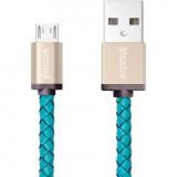 PlusUs LifeStar microUSB 1m Cross Turquoise (LST1003100) -  1