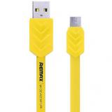 REMAX Fishbone microUSB Cable 1m Yellow -  1