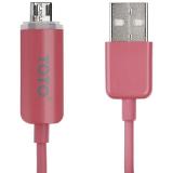 Toto TKG-10 LED lighting USB cable microUSB 1m Pink -  1