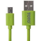 Toto TKG-17 High speed USB cable microUSB 0,9m Green -  1