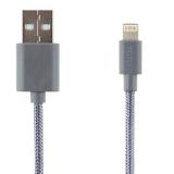Toto TKG-06 Plastic Braided USB cable Lightning 1m Grey -  1
