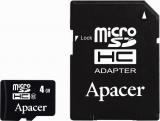 Apacer 4 GB microSDHC Class 4 + SD adapter AP4GMCSH4-R -  1