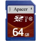 Apacer 64 GB SDXC Class 10 UHS-I AP64GSDXC10U2-R -  1