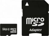 Exceleram 64 GB microSDXC class 10 + SD Adapter MSD6410A -  1