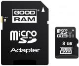 GoodRAM 8 GB microSDHC class 10 UHS1 + SD Adapter SDU8GHCUHS1AGRR10 -  1