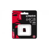 Kingston 64 GB microSDXC class 10 UHS-I U3 SDCA3/64GBSP -  1