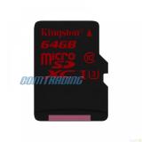 Kingston 64 GB microSDXC class 10 UHS-I U3 + SD Adapter SDCA3/64GB -  1