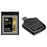 Lexar 32 GB XQD 2933X Professional + USB 3.0 reader LXQD32GCRBEU2933BN -  1