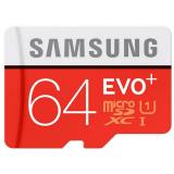 Samsung 64 GB microSDXC Class 10 UHS-I EVO Plus + SD Adapter MB-MC64DA -  1