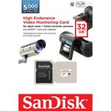 SanDisk 32 GB microSDHC High Endurance Video Monitoring Class 10 + SD adapter SDSDQQ-032G-G46A -  1