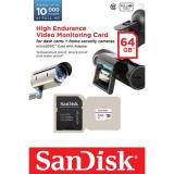 SanDisk 64 GB microSDXC High Endurance Video Monitoring Class 10 + SD adapter SDSDQQ-064G-G46A -  1