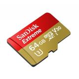 SanDisk 64 GB microSDXC UHS-I U3 Extreme + SD adapter SDSQXVF-064G-GN6MA -  1