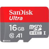 SanDisk 16 GB microSDHC UHS-I Ultra A1 + SD Adapter SDSQUAR-016G-GN6MA -  1