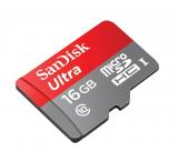 SanDisk 16 GB microSDHC Android Ultra + SD adapter SDSDQUAN-016G-G4A -  1