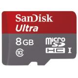 SanDisk 8 GB microSDHC Android Ultra + SD adapter SDSDQUAN-008G-G4A -  1