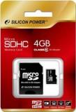 Silicon Power 4 GB microSDHC Class 10 + SD adapter -  1