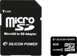Silicon Power 4 GB microSDHC Class 4 -  1