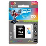 Silicon Power 128 GB microSDXC UHS-I Elite COLOR + SD adapter SP128GBSTXBU1V20-SP -  1