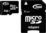 TEAM 4 GB microSDHC Class 4 + SD Adapter TUSDH4GCL403 -  1