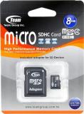 TEAM 8 GB microSDHC Class 4 + SD Adapter TUSDH8GCL403 -  1