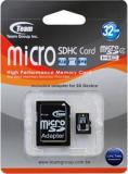 TEAM 32 GB microSDHC Class 4 + SD Adapter TUSDH32GCL403 -  1