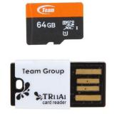 TEAM 64 GB microSDXC Class 10 UHS-I + Reader TUSDX64GUHS29 -  1