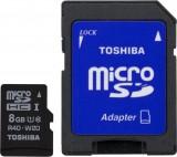 Toshiba 8 GB microSDHC Class 10 UHS-I + SD adapter SD-C008UHS1 -  1