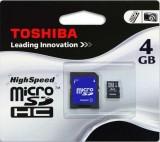 Toshiba 4 GB microSDHC class 4 + SD adapter -  1