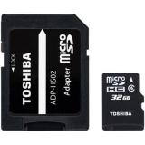 Toshiba 32 GB microSDHC class 4 + SD adapter THN-M102K0320M2 -  1