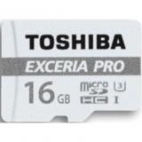 Toshiba 16 GB microSDHC Class 10 UHS-I U3 Exceria Pro + SD adapter THN-M401S0160E2 -  1