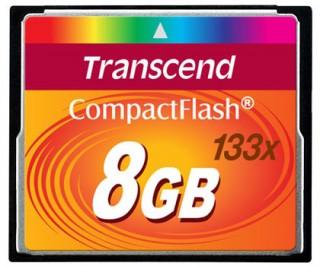 Transcend Compact Flash 133x 8Gb -  1