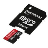Transcend 128 GB microSDXC UHS-I Premium + SD Adapter TS128GUSDU1 -  1