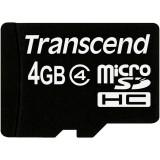 Transcend 4 GB microSDHC class 4 + SD Adapter TS4GUSDHC4 -  1
