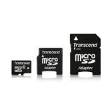 Transcend 4 GB microSDHC class 6 + mini & SD Adapter -  1