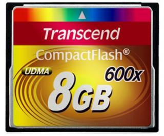 Transcend Compact Flash 600x 8Gb -  1