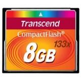 Transcend 8 GB 133X CompactFlash Card -  1