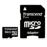 Transcend 8 GB microSDHC class 10 + SD Adapter (TS8GUSDHC10) -  1