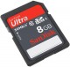 SanDisk 8 GB Ultra SDHC Class 10 SDSDU-008G-U46 -   2