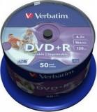 Verbatim DVD+R Printable 4,7GB 16x Spindle Packaging 50 (43651) -  1