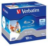 Verbatim BD-R DL Printable 50GB 6x Jewel Case 10 (43736) -  1