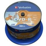 Verbatim DVD-R Printable 4,7GB 16x Spindle Packaging 50 (43533) -  1
