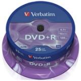 Verbatim DVD+R 4,7GB 16x Spindle Packaging 25 (43500) -  1