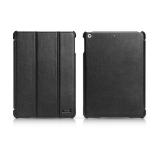 i-Carer  Ultra-thin Genuine leather for iPad Air Black RID501BL -  1