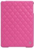 Jisoncase Quilted Leather Smart Case for iPad Air Rose Red JS-ID5-02H33 -  1