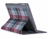 Speck FitFolio  iPad 2/3/4 HalfTone Plaid Grey/Red (SPK-A1222) -  1