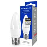 Global LED C37 CL-F 5W(50) E27 3000K 220V (1-GBL-131) -  1