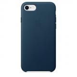 Apple iPhone 8 / 7 Leather Case - Cosmos Blue (MQHF2) -  1